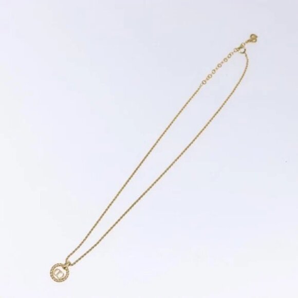 Christian Dior Necklace metal Gold Auth 134260 - Picture 6 of 13